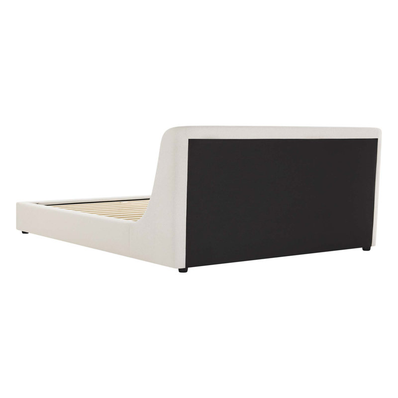 Suhavi Curved Wingback Upholstered Platform Bed, King , Ojai Lace
