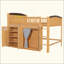 Lit mezzanine avec armoire de rangement, garde-robe et DEL-123985603-123985606