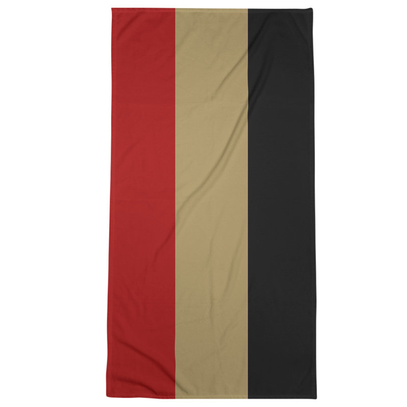 Microfiber Bath Towel, San Francisco Football Black/Gold /Off White