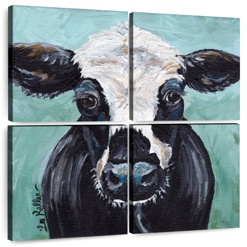 Brampt Cow Clyde, 18" H x 18" W