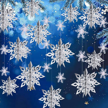 Snowflake Shaped Custom Acrylic Holiday Ornament - NapNameplates