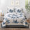Ensemble de courtepointe lumineuse à motif floral Bright Star
