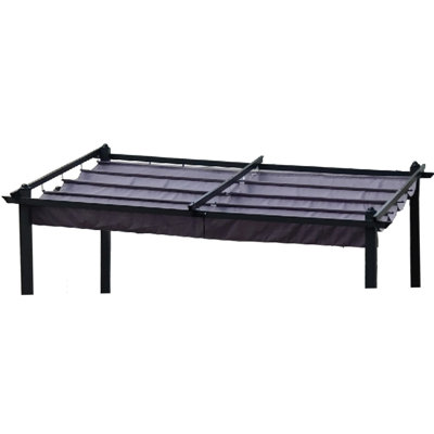Replacement Canopy For 13X10 Ft Pergola Frame - Gray , Water-, Sunproof 13 X 10 Outdoor Fabric, Protection, Gray, Easy Install