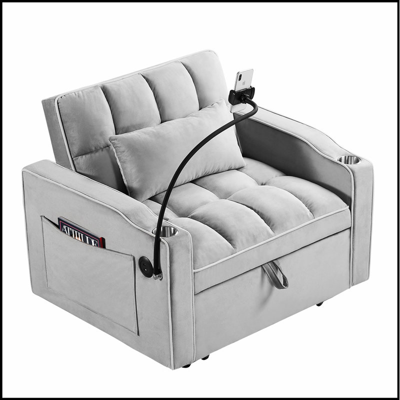 Comfortable Modern Sofa with Soft Cushions and Stylish Backrest, Perfect for Relaxation and Elegant Living Spaces., Gray