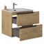 Ensemble de meuble-lavabo simple 24 po avec plateau en céramique Arden-507657336-507657338