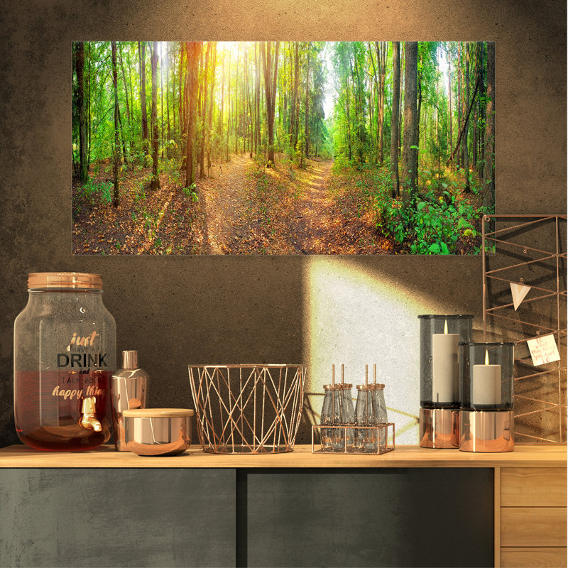 Dense Forest Panorama Landscape Canvas Art Print