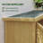 5' X 3' Wooden Outdoor Storage Cabinet, Garden Sheds & Outdoor Storage With Asphalt Roof & 2 Large Wood Doors With Lock, Yellow