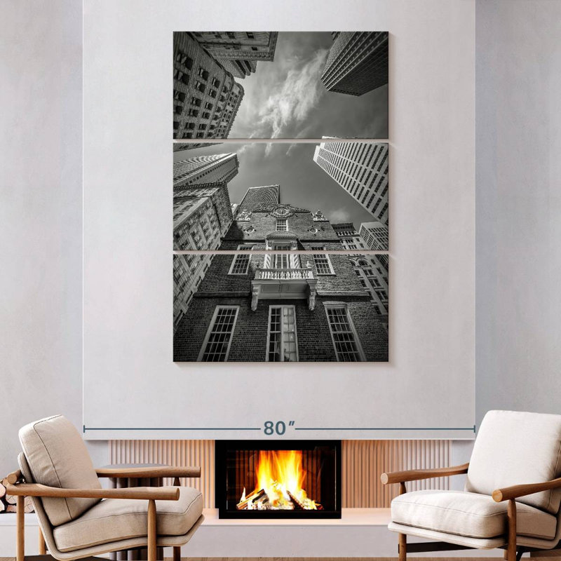 Nicci Boston Old State House Monochrome, 74" H x 48" W