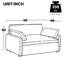Fauteuil d'appoint surdimensionné en chenille à assise profonde avec coussins décoratifs-267802188