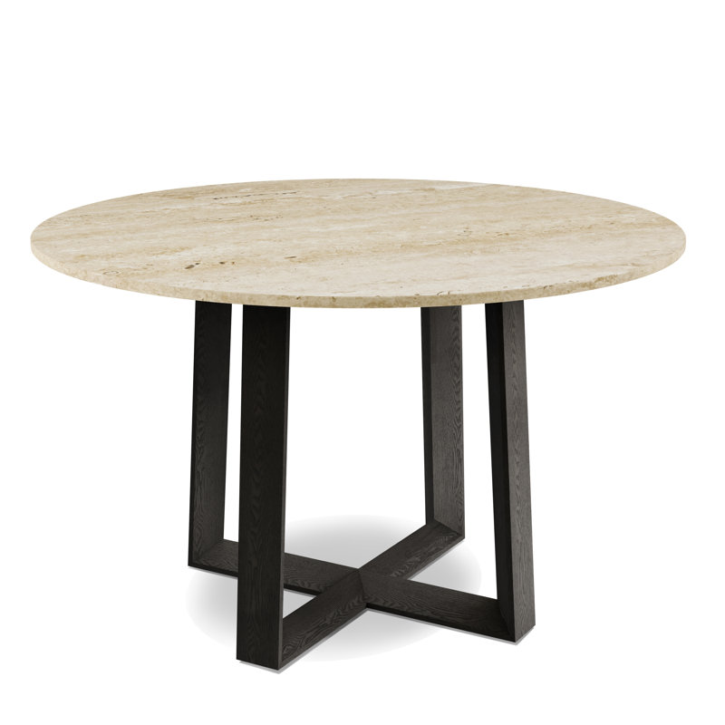 Devlyn Round Stone Top Dining Table