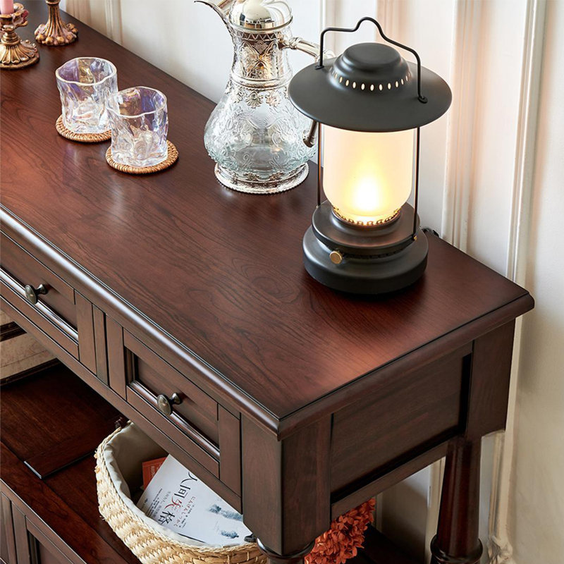 Retro Multifunctional Console Table
