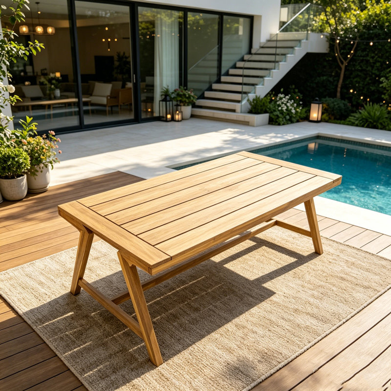 Table de salle à manger d'extérieur moderne