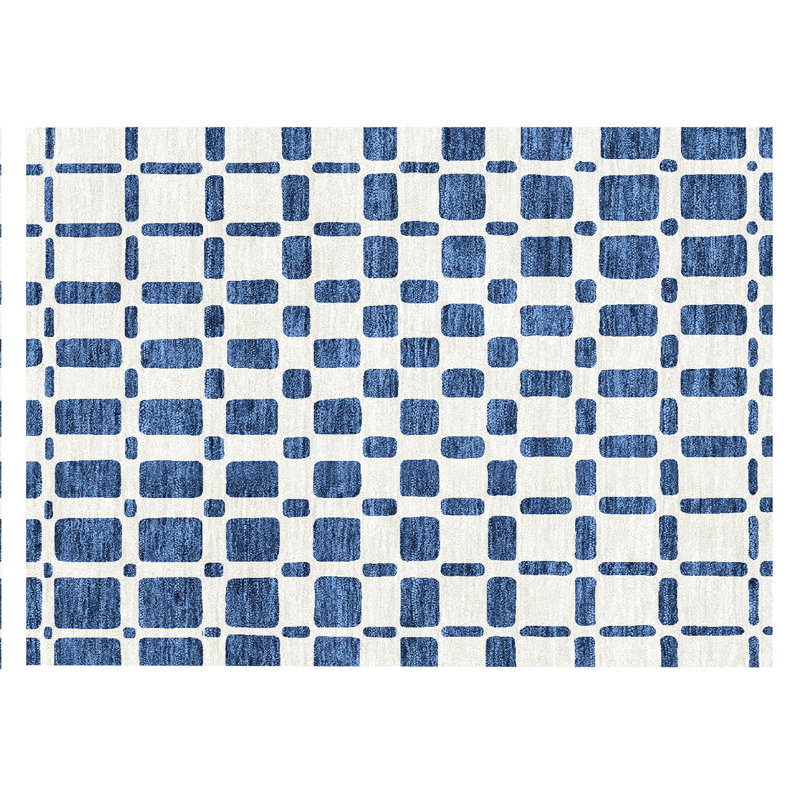 Chasadee Geometric Indoor / Outdoor Rug, Rectangle 1'8" x 2'6"