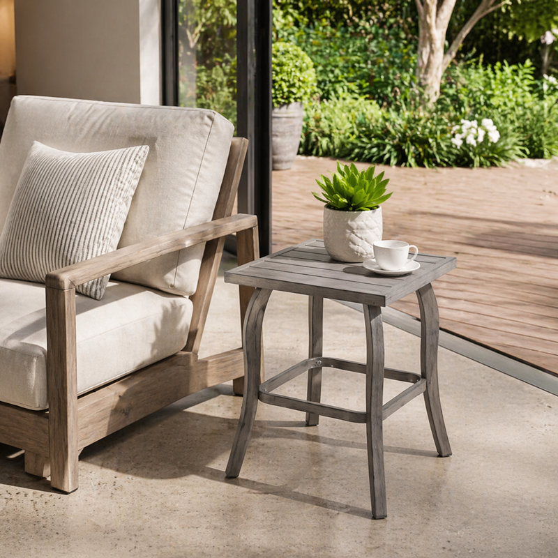 Table basse multifonctionnelle en métal peint pour une utilisation intérieure et extérieure, structure robuste en fer thermolaqué avec résistance à la décoloration par les égratignures, capacité de charge de 165 lb, facile à nettoyer, idéale pour le salon