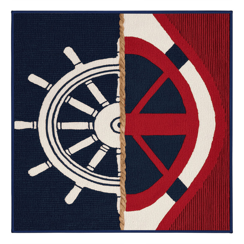  Tapis bord de mer lavable et tribord, Carré 4 pi