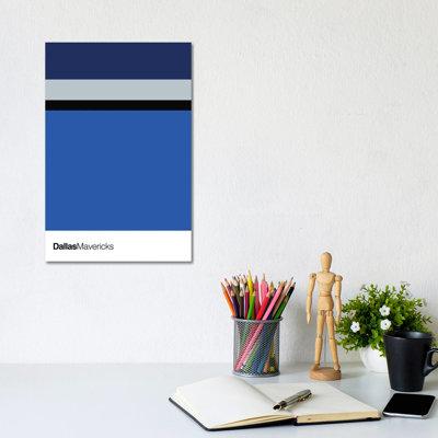 Dallas Mavericks Basketball by Avesix - Wrapped Canvas Print