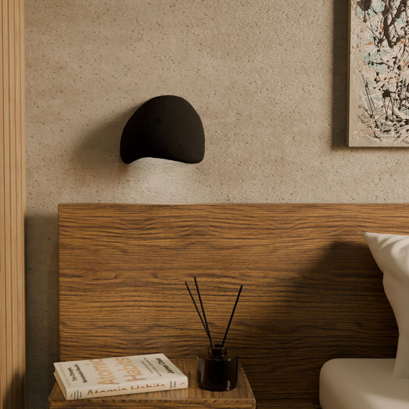 Modern Wall Lamp Set (2 Pieces), Black, 10.2 x 5.9 x 9.1 inches | Durable Polymeric Composite Body & Cap, Socket Type: E14 Max 40W (Bulb Not Included) | Stylish Lighting for Home Decor, IP20 Rated