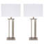 Ensemble de lampe de table argenté 29,5 po Jacinda-99308102