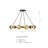 Izair 12 - Light Steel Dimmable Round / Oval Chandelier