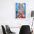 White Floater Framed