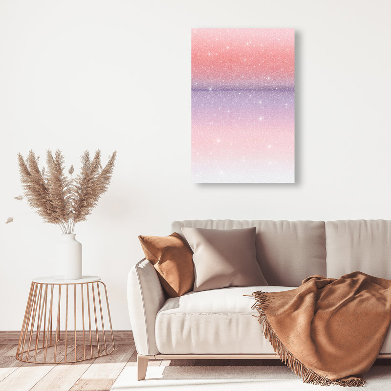 Peach Coastline II Print by Oliver Gal, 15"H x 10"W, Gallery Wrapped