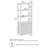 5 Shelf Bookcase with Doors, Fluted Design, Tall Storage Cabinet, Modern Wood, Onyx Birch-808392284