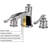 Single-handle Bathroom Faucet with Drain Assembly-151678868