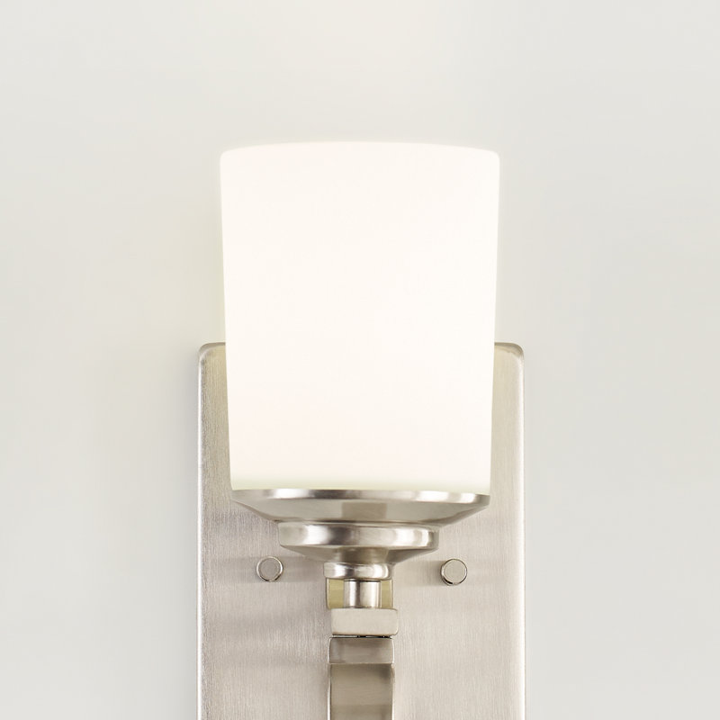 Applique murale / de salle de bain Kemal à une lumière de Génération Éclairage , Nickel brossé, Non, Non