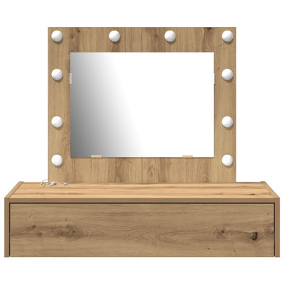 Glass Medium Mirror Vanity Table