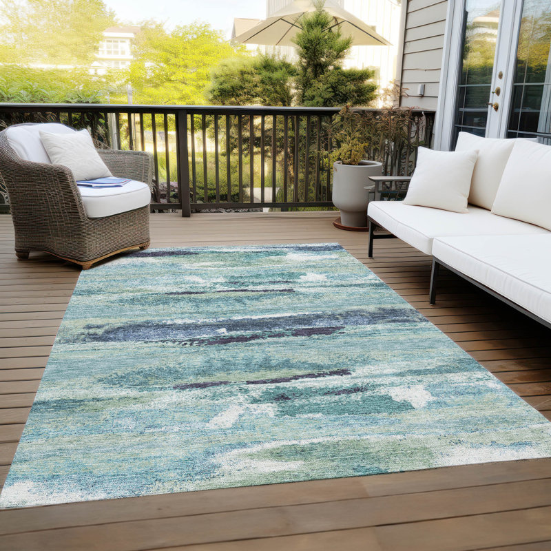 Tapis rectangulaire Aleighna avec envers antidérapant, Rectangle 10 pi x 14 pi