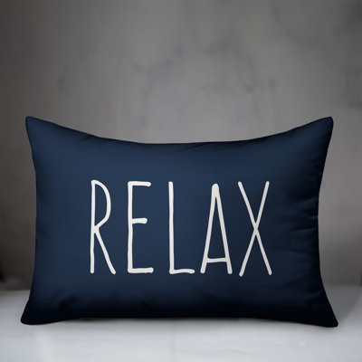 Textual Outdoor Throw Pillow