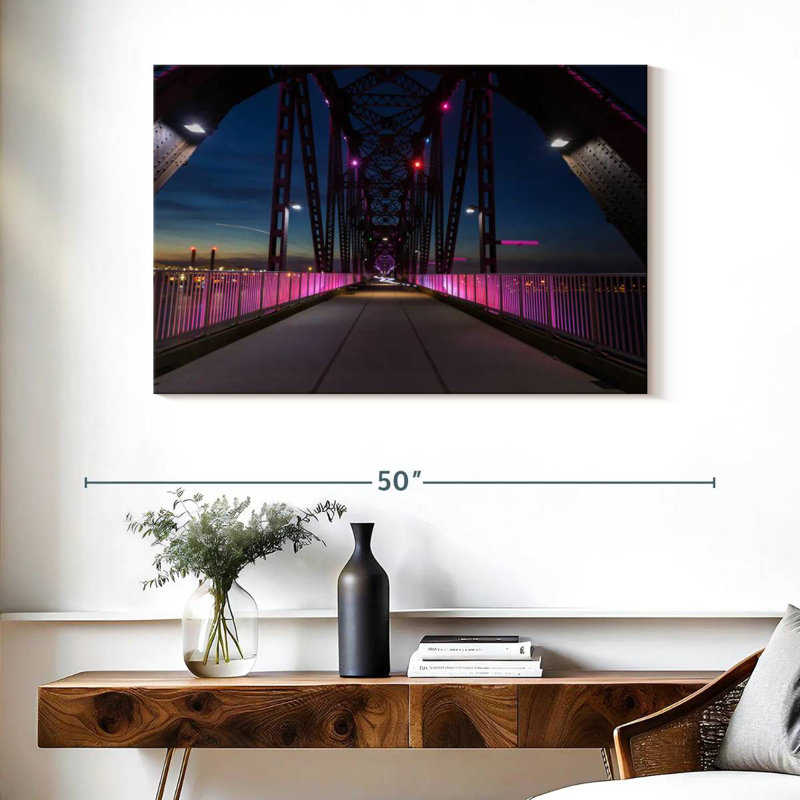 Rorry Big Four Bridge At Night, 26" H x 39" W