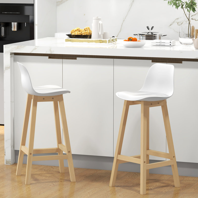 Tabouret de bar 29,3 po Nala, Blanc