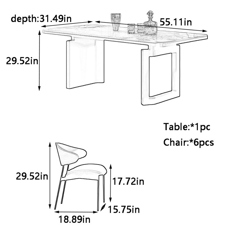 Halbert, 29.52"H x 55.11"L x 31.49"W