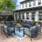 Roussel 9 - Person Complete Patio Set with Cushions-477402245