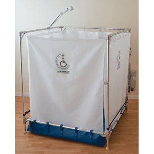 36'' W 48'' H Semi-Frameless Rectangle Reversible Shower Enclosure