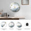 Horloge murale décorative moderne en verre métallique-76323334