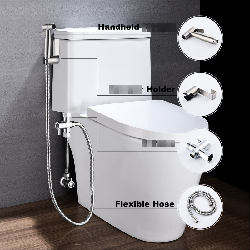 Toilet Bidet Handheld - Corrosion Feature Efficient Cleaning Silver For Hygiene Upgrade Material
