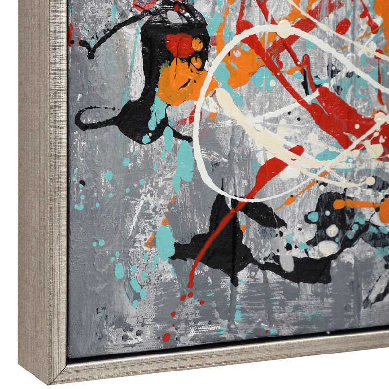 Reproduction d’art sur toile tendue, "organisation chaos" par grace feyock