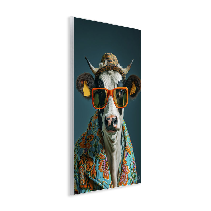 «Cool Cool Trendy Cow» par Roozbeh Bahramali, H 19 po x l 13 po