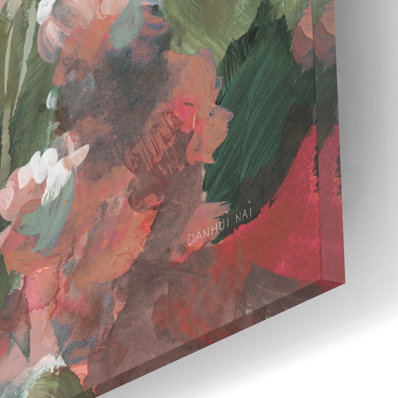 «Headland Wildflowers Light» par Danhui Nai, art mural en verre acrylique, H 12 po x l 12 po x P 0,13 po