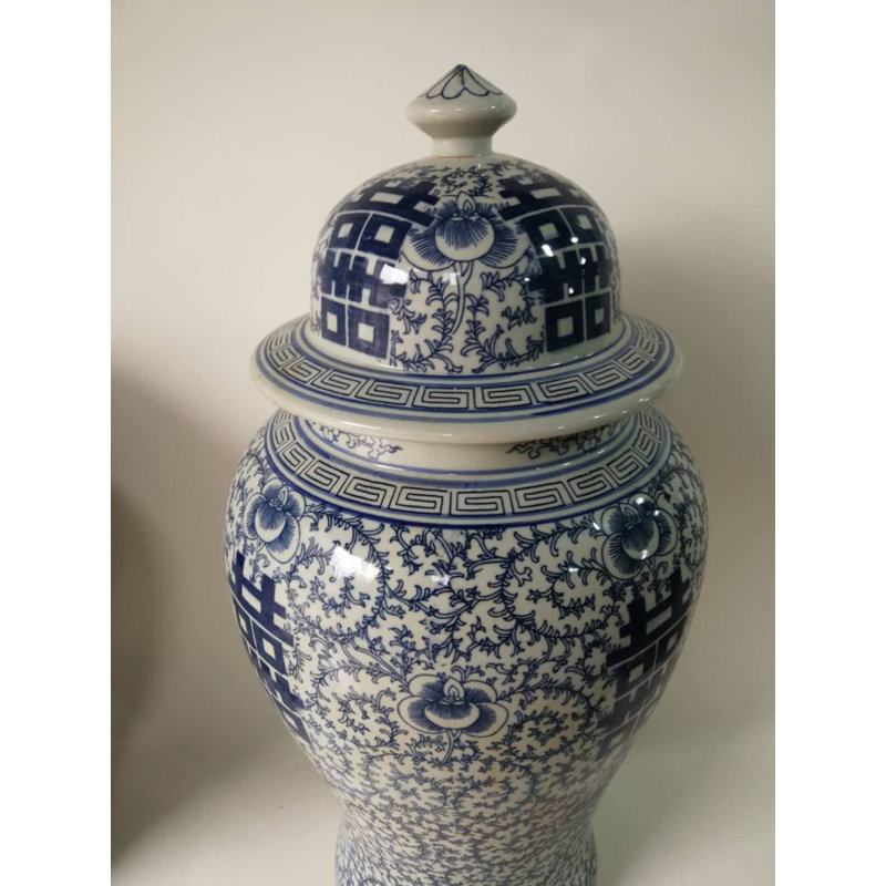 Handmade Ginger Jar, 24" H x 13" W x 13" D