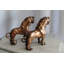 Paire de lions en aluminium avec finition bronze 19 po x 12 po x H 14 po Jasonlee
