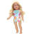 Doll Floral Print Lace Trim Bathing Suit and Popsicle Pool Float