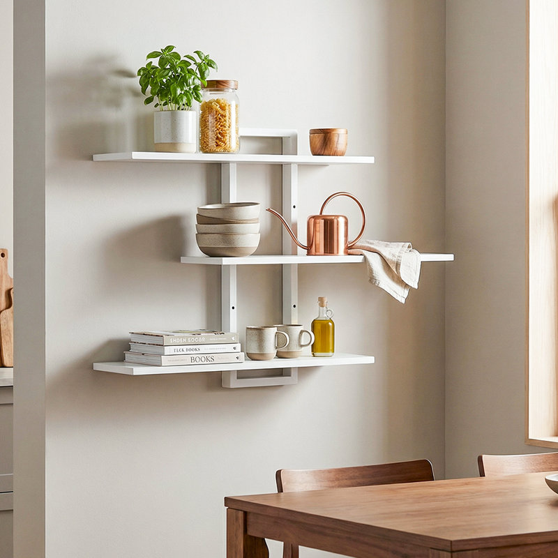 3 Piece Wood Bracket Shelf