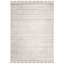 Tapis argenté rectangulaire en coton / polyester touffeté à la main Powell-911703320