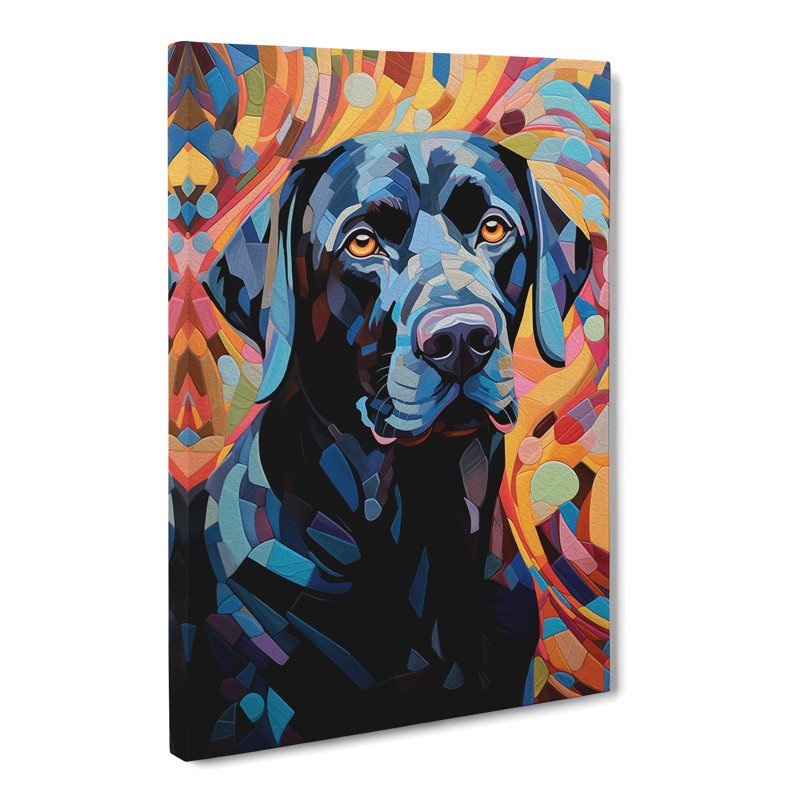 Labrador Retriever Orphism - Wrapped Canvas, 76cm H x 50cm W x 3cm D
