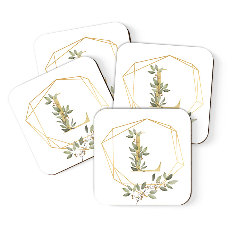 Sous-verres Café à monogramme, L