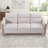 Comfortable Solid Wood Three-Seater Sofa