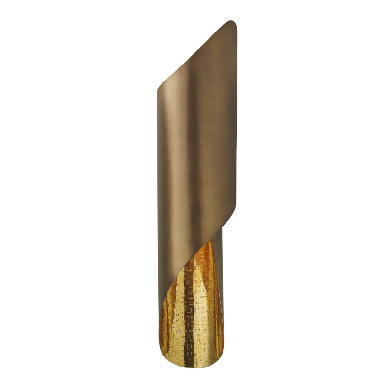 Curl Wall Sconce-HW, Antique Brass